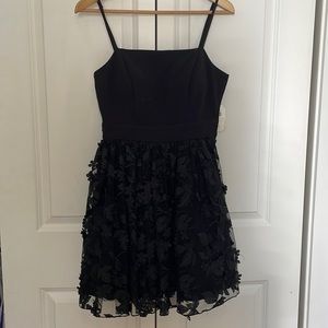 Black dress with flowers from alterd state. Never worn